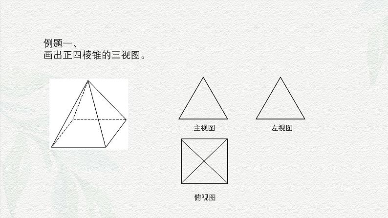 7.3 简单几何体的三视图-【中职专用】高一数学教材配套课件（高教版2021·基础模块下册）第4页