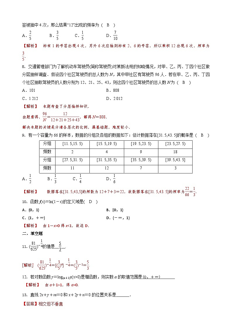中职数学高一下学期期末押题卷01（考试范围：中职数学基础模块下册）（解析版）第2页