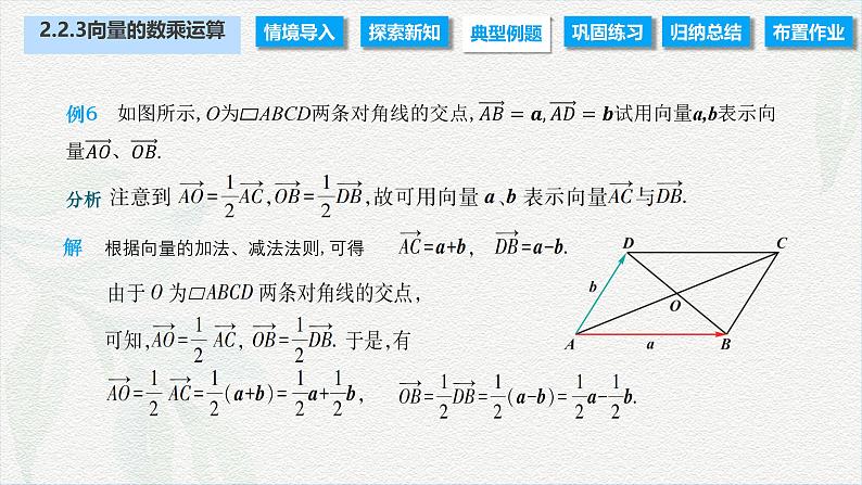 2.2.3 向量的数乘运算（课件）-【中职专用】高二数学同步课堂（高教版2021·拓展模块一上册）08