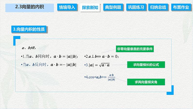 2.3 向量的内积（课件）-【中职专用】高二数学同步课堂（高教版2021·拓展模块一上册）06