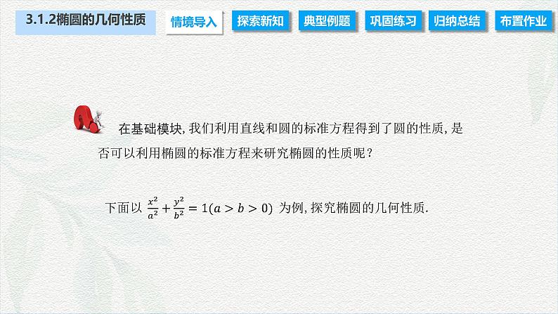 3.1.2 椭圆的几何性质（课件）-【中职专用】高二数学同步课堂（高教版2021·拓展模块一上册）02