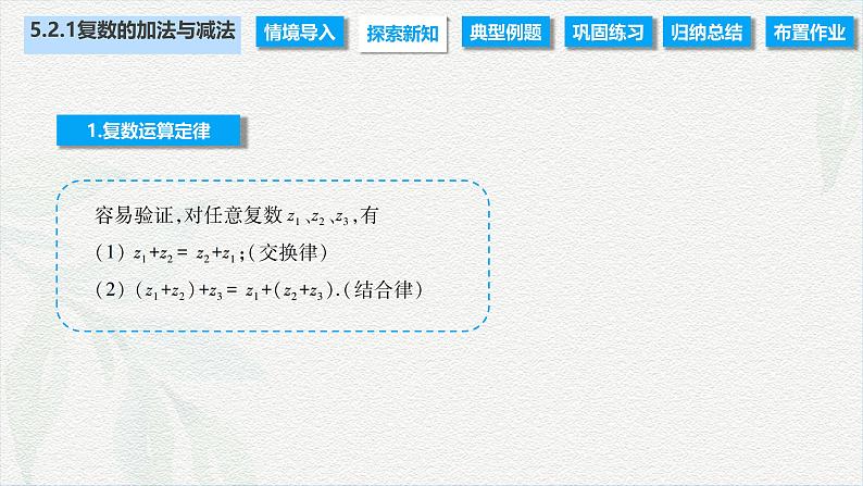 5.2.1 复数的加法与减法（课件）-【中职专用】高二数学同步课堂（高教版2021·拓展模块一上册）第4页