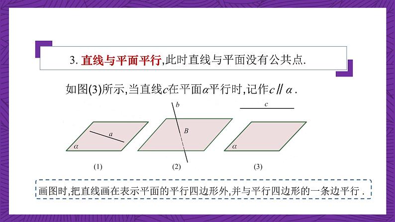 中职数学高教版（2021·十四五）拓展模块一（上册）4.3直线与平面的位置关系 课件06