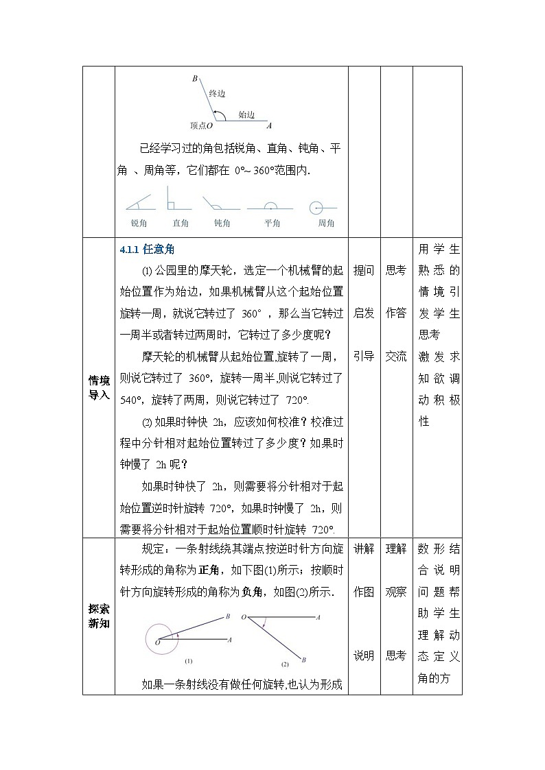 【同步教案】中职数学高教版基础模块上册4.1角的概念的推广02