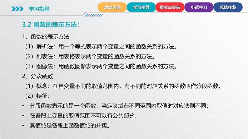 中职数学北师大版基础模块上册 第三章函数 单元小结 课件+教案07