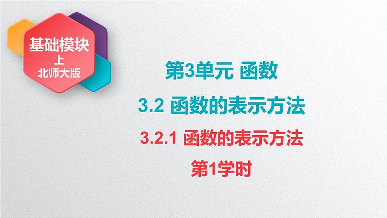 中职数学北师大版基础模块上册3.2.1 函数的表示方法 课件+教案03