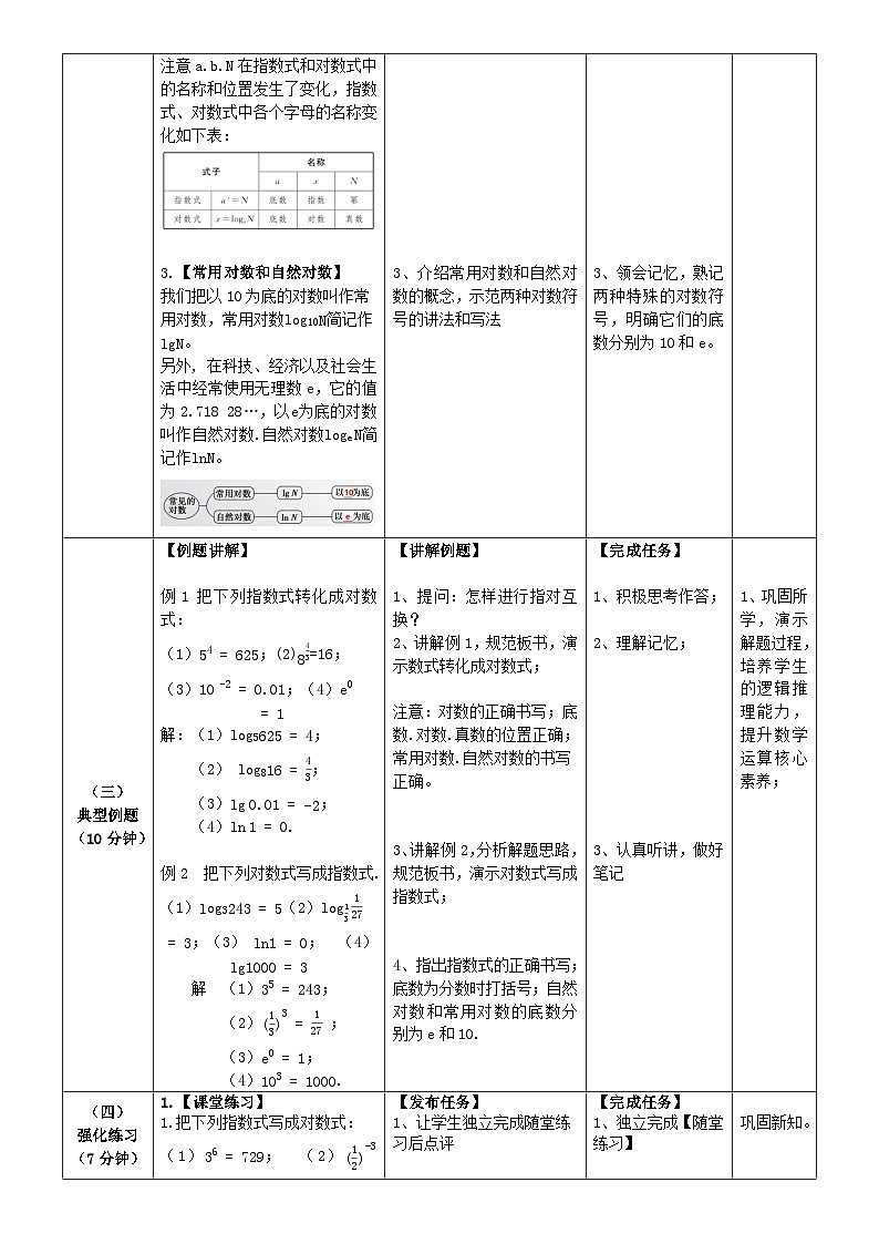 中职数学北师大版基础模块上册4.3.1 对数的定义 课件+教案03