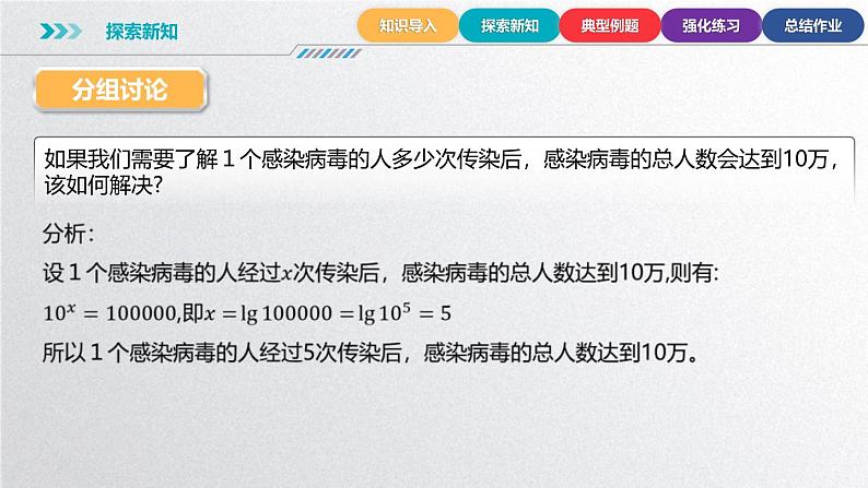 中职数学北师大版基础模块上册4.4.1 对数函数的定义 课件+教案05