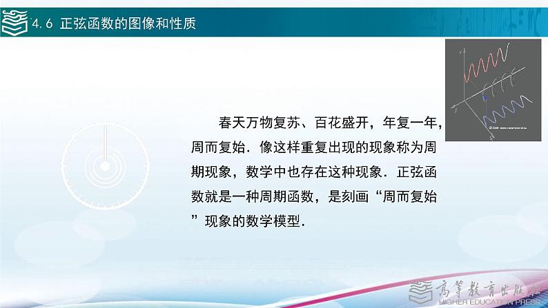 中职高等教育出版社 数学基础模块（上册）第四章 第六节正弦函数的图像和性质PPT课件02