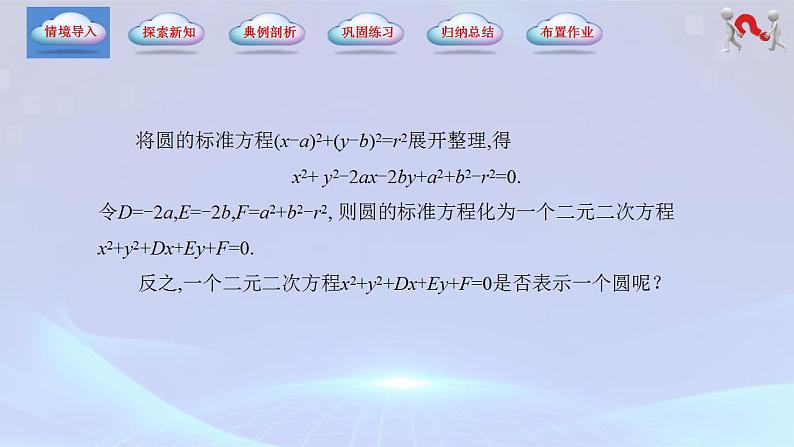 【中职专用】(高教版2021十四五基础模块下册)数学6.4.2 圆的一般方程（课件）第3页