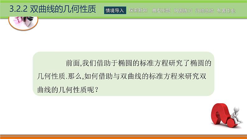 3.2.2双曲线的几何性质 中职数学高教版（2021~十四五）拓展模块一上册PPT课件第2页