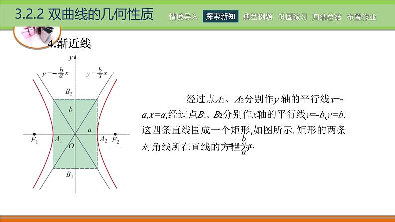 3.2.2双曲线的几何性质 中职数学高教版（2021~十四五）拓展模块一上册PPT课件第7页