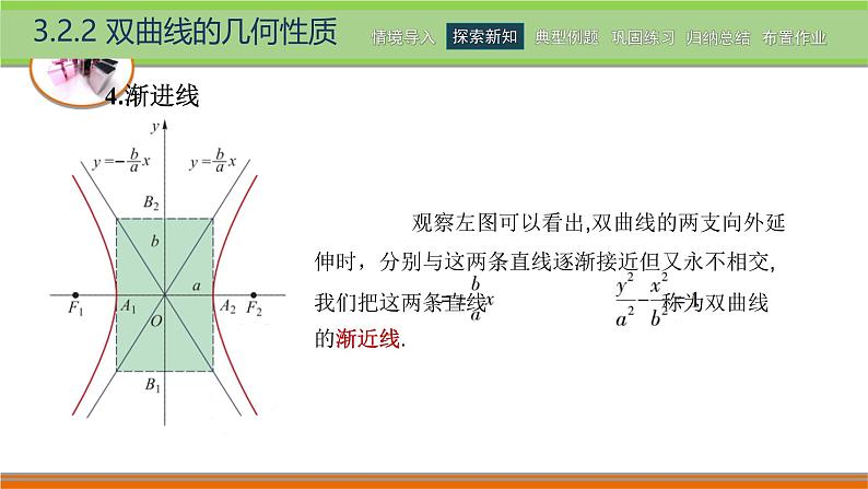 3.2.2双曲线的几何性质 中职数学高教版（2021~十四五）拓展模块一上册PPT课件第8页