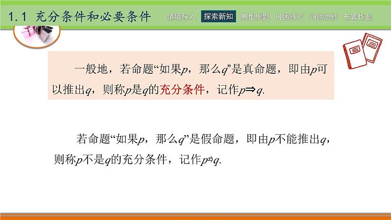 1.1充分条件和必要条件 中职数学高教版（2021~十四五）拓展模块一上册PPT课件第5页