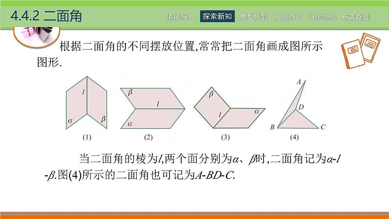 4.4.2二面角 中职数学高教版（2021~十四五）拓展模块一上册PPT课件第4页