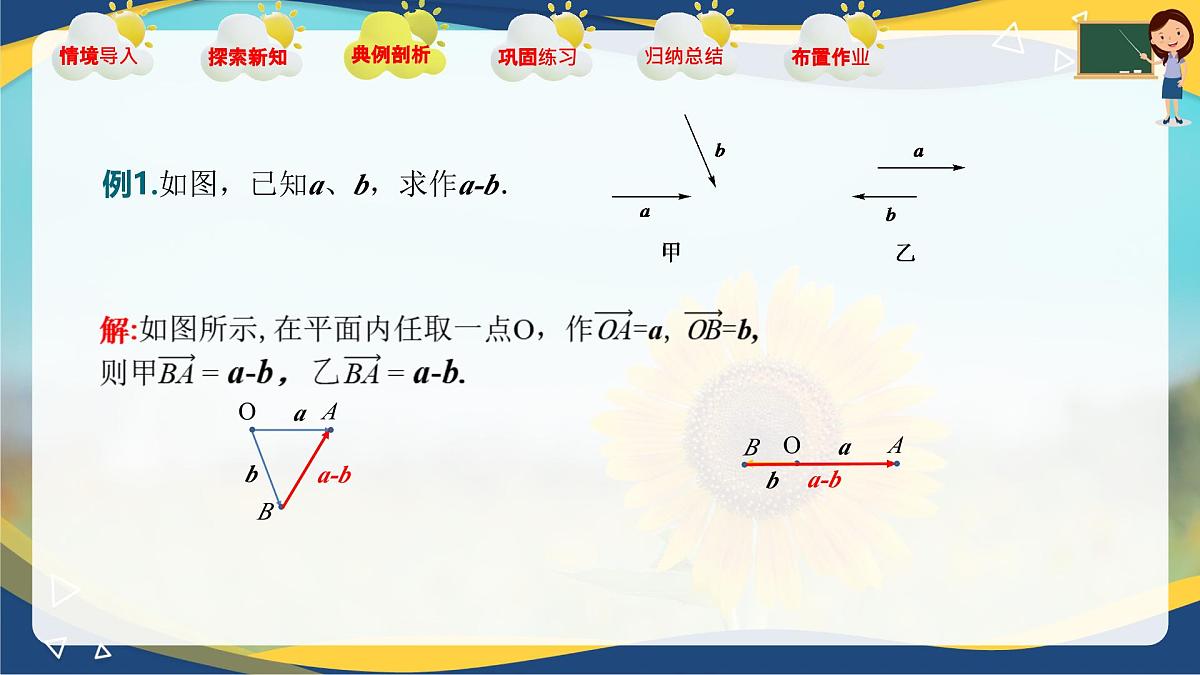 2.2.2 向量的减法运算（课件）-【中职专用】高二数学课堂（高教版2023修订版拓展模块一上册）第8页