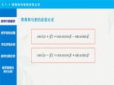 6.1.1 兩角和與差的余弦公式說課課件-高二下學(xué)期高教版(2021)中職數(shù)學(xué)拓展模塊一（下冊(cè)）