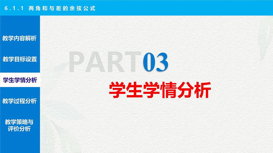 6.1.1 两角和与差的余弦公式说课课件-高二下学期高教版(2021)中职数学拓展模块一（下册）第8页