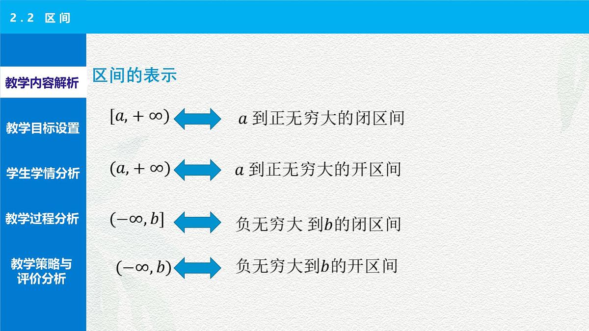 2.2 区间 说课课件-【中职专用】高一上学期高教版(2021)数学基础模块（上册）第6页