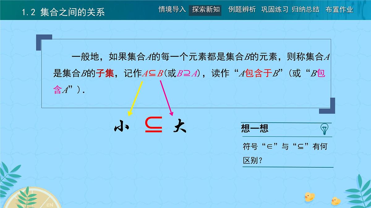 中职 数学 高教版（2021） 基础模块上册1.2 集合之间的关系 课件第3页