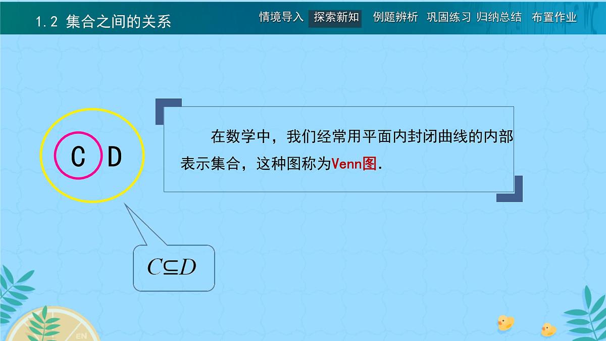 中职 数学 高教版（2021） 基础模块上册1.2 集合之间的关系 课件第4页
