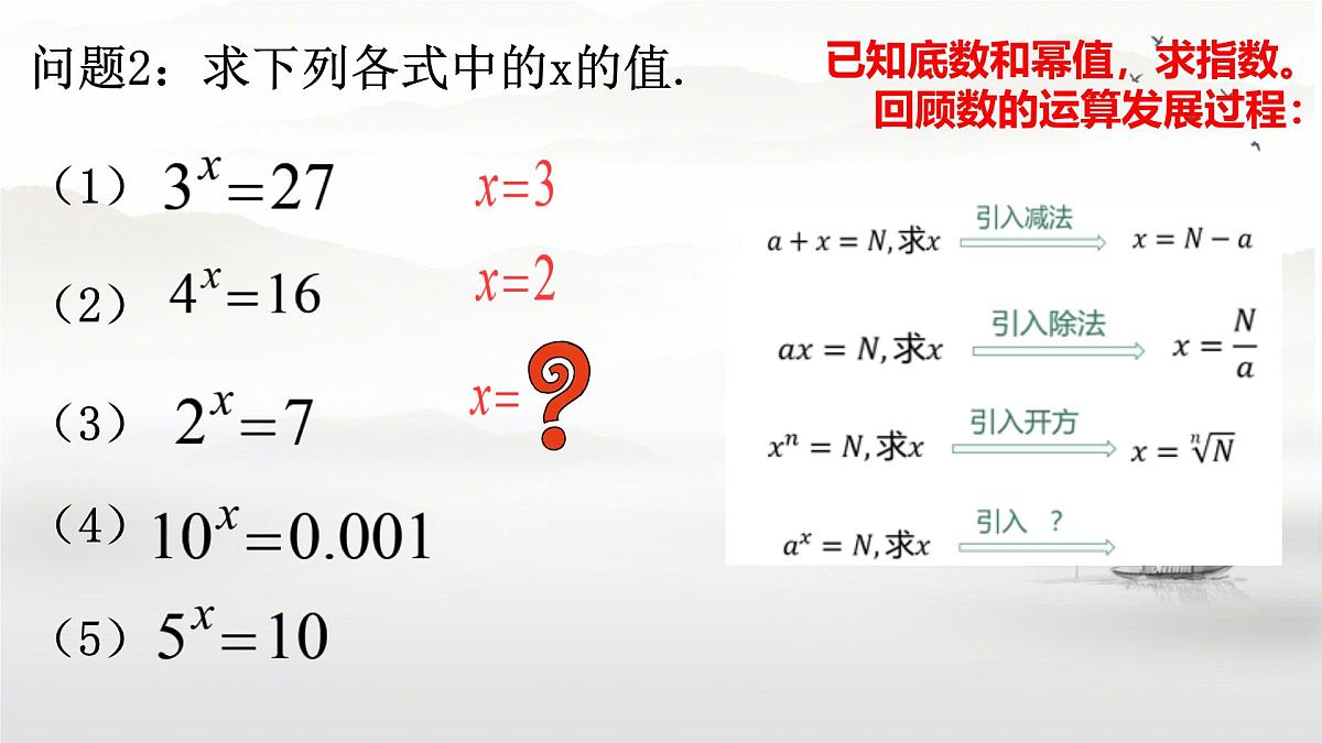 中职 数学 高教版（中职） 基础模块上册4.3.1 对数的概念 课件第5页