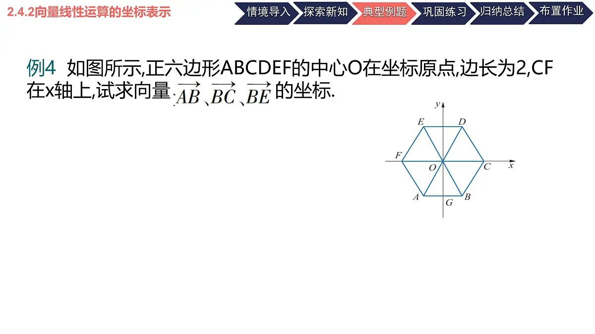 中职 数学 高教版（2021） 拓展模块一 上册2.4.2向量线性运算的坐标表示 课件第7页