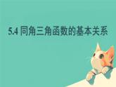 中職  數(shù)學(xué)  高教版（中職）  基礎(chǔ)模塊上冊(cè)5.4 同角三角函數(shù)的基本關(guān)系 課件