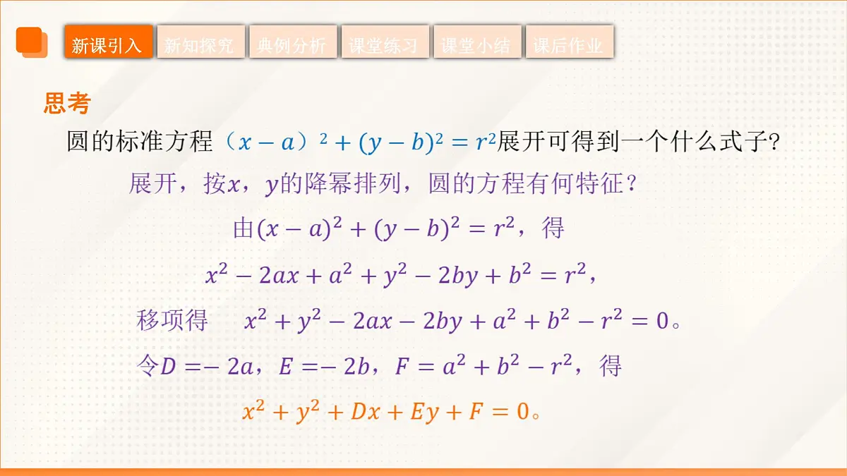 高教版2023修订版·高教版基础模块 6.4.2 圆的一般方程 课件第6页