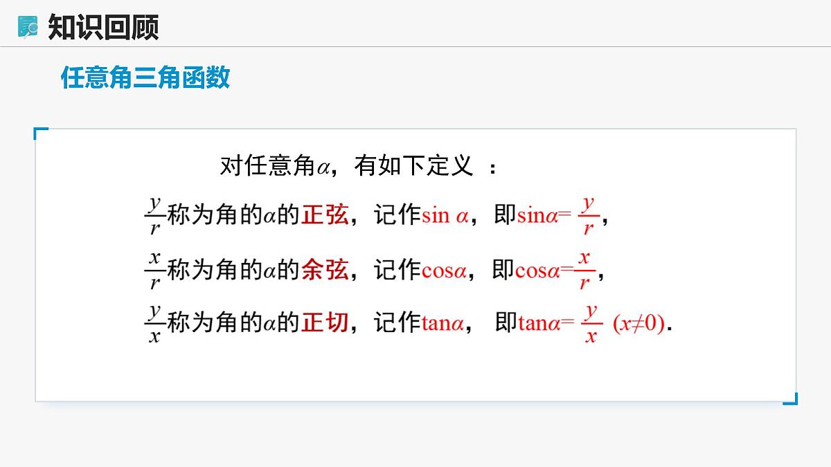 高教版基础模块 4.4 同角三角函数的基本关系 课件第6页