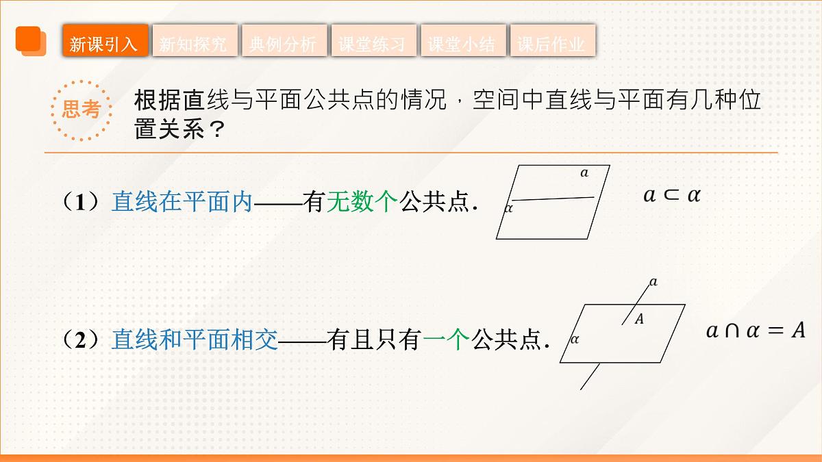 高教版2023修订版·高教版拓展模块 4.3.1  直线与平面平行  课件第5页