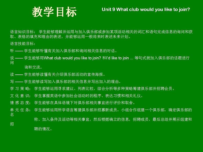 第1册-Unit 9《Welcome to the english club》ppt课件02