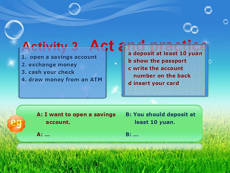 第3册-Unit 2《How to open a savings account》ppt课件608