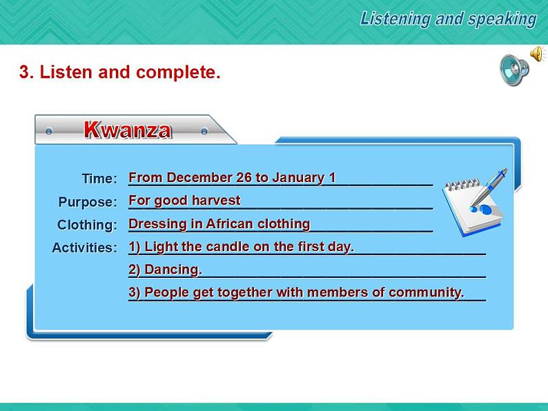 【高教版】中职英语（拓展模块）：Uint 7《Traditions and Customs》ppt课件第5页