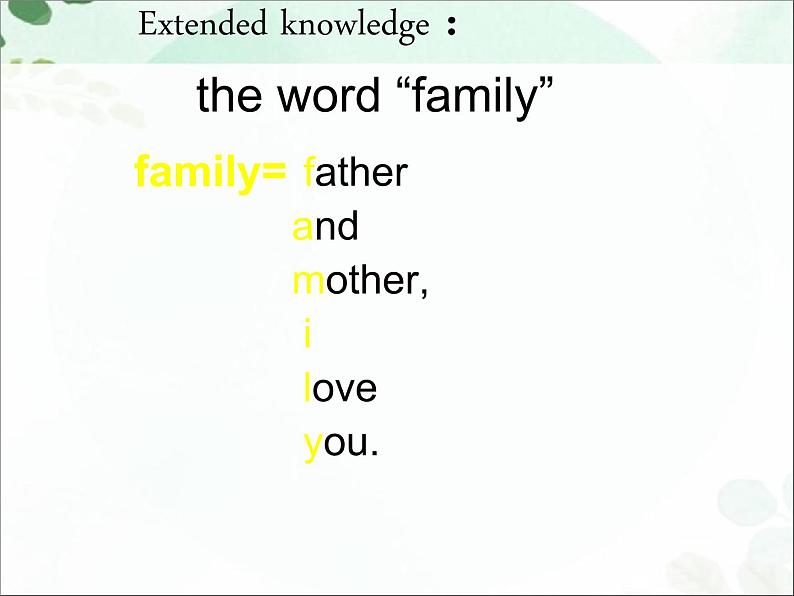 【语文版】中职英语基础模块上册：Unit 2《Family》ppt课件（2）第4页