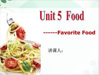 2021学年Unit 5 FoodSpeaking图文课件ppt