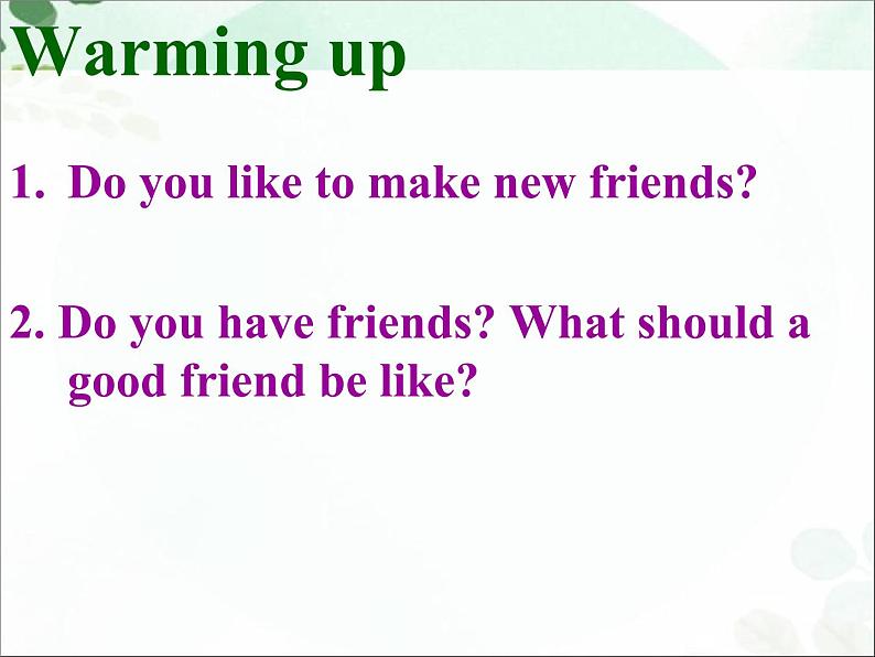 【语文版】中职英语基础模块上册：Unit 11《Friendship》ppt课件（1）02