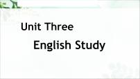 高中英语语文版（中职）基础模块下册Unit 3 English StudyStructures评课ppt课件