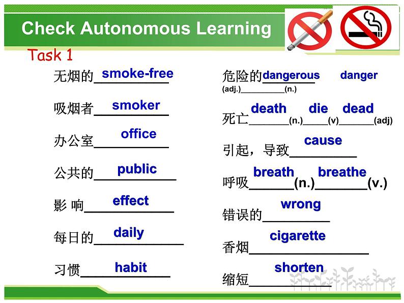 【语文版】中职英语基础模块下册：Unit 7《Health》ppt课件（3）第5页