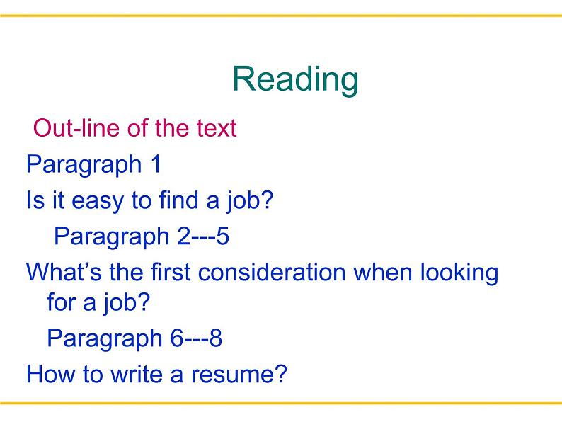 【语文版】中职英语基础模块下册：Unit 11《Career Planning》ppt课件第3页