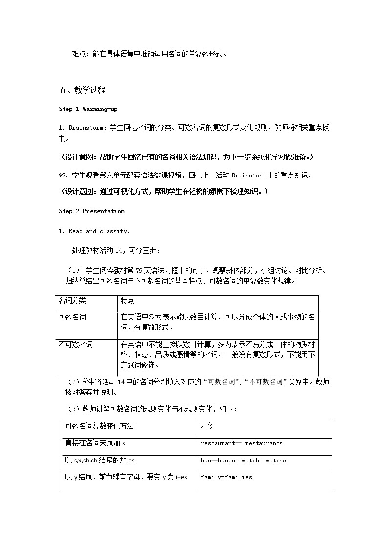 Unit 6 Food and Drinks（3）Language Practice & Vocabulary 教学设计第2页