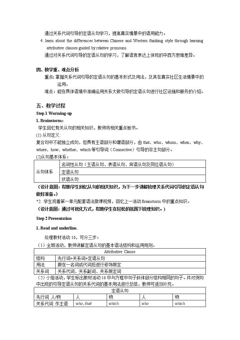 Unit 2 Community Life（3）Language Practice & Vocabulary 教学设计第2页