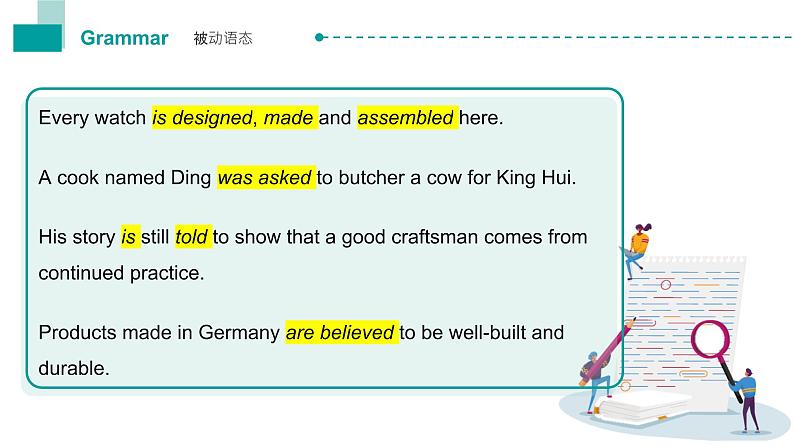 Unit 6 语法点 被动语态课件-中职英语高教版（2021）基础模块204