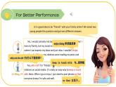 外研版(2021)中職高一英語基礎(chǔ)模塊2 Unit 1 For Better Performance & Around the World 課件