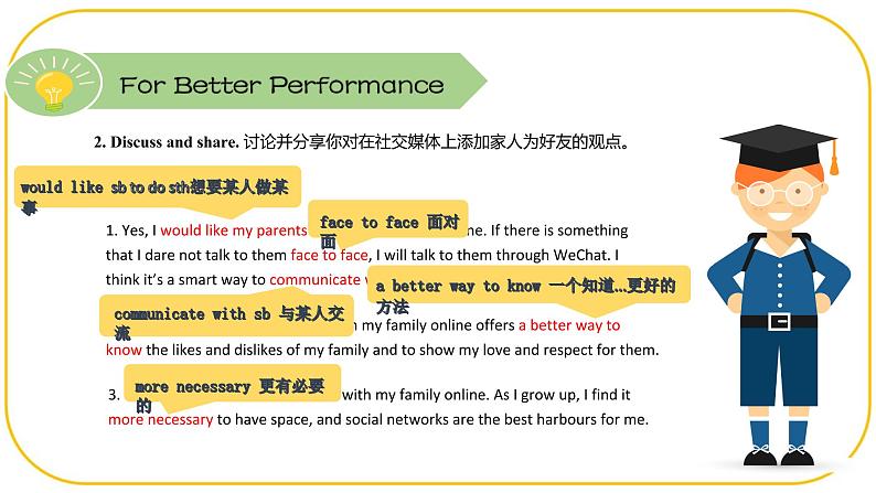 外研版(2021)中职高一英语基础模块2 Unit 1 For Better Performance & Around the World 课件04