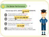 外研版(2021)中職高一英語基礎(chǔ)模塊2 Unit 1 For Better Performance & Around the World 課件