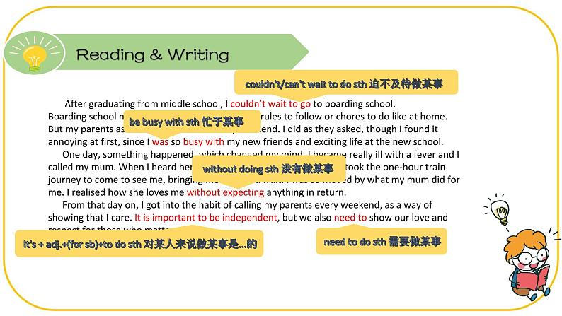 外研版(2021)中职高一英语基础模块2 Unit 1 Reading and Writing 课件03