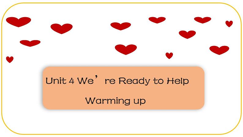 外研版(2021)中职高一英语基础模块2 Unit 4 Warming up 课件01