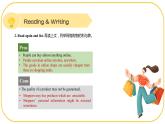 外研版(2021)中职高一英语基础模块2 Unit 6 Reading and Writing 课件