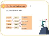 外研版(2021)中职高一英语基础模块2 Unit 8 For Better Performance 课件